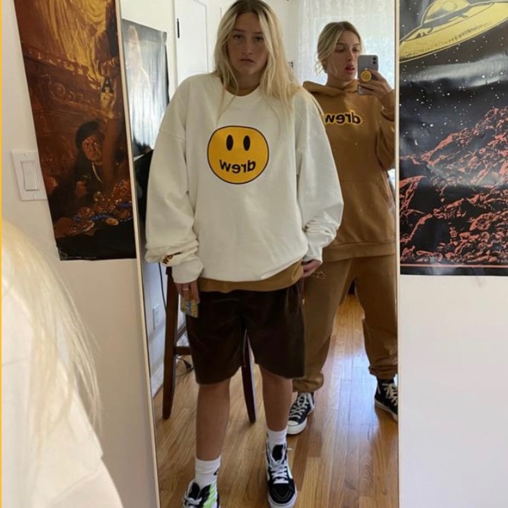 DREW HOUSE mascot crewneck- off white hoodie!!